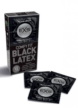 EXS Black Fantasy Condoms 195 x 56 mm 12 pack