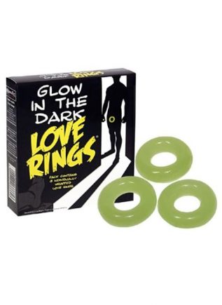 Glow in the Dark Love Rings Cockring