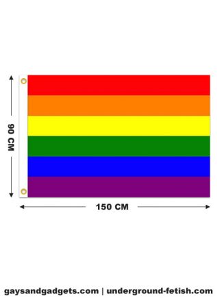 Rainbow Flag Printed 90 x 150 cm