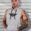 Mr. S Gym Class Sleeveless Hoodie Grey Large