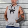 Mr. S Gym Class Sleeveless Hoodie Grey Large