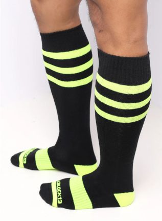 Cellblock 13 Linebacker Knee High Sock Yellow