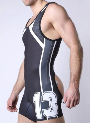 Cellblock 13 Take Down Singlet Jock Grey Small