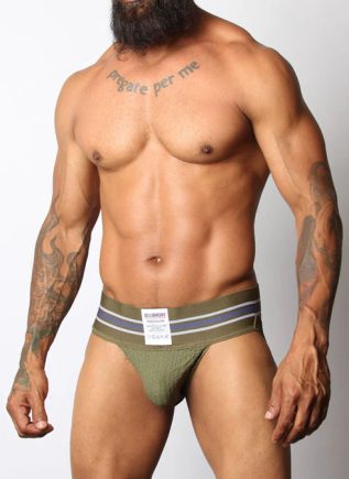 Cellblock 13 Tight End Jockstrap Green Small