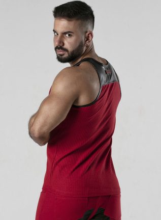 Locker Gear Backroom Rib Tanktop Red