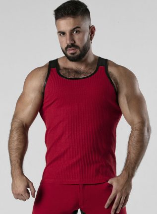 Locker Gear Backroom Rib Tanktop Red