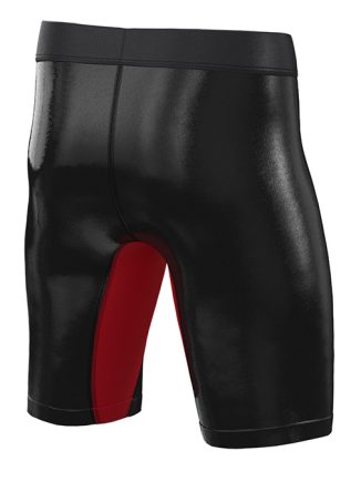 Geronimo Shiny Vinyl Long BoxerWith Red Details