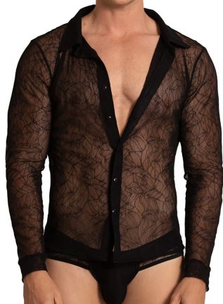 Gigo Amazonia Patterned Mesh Shirt