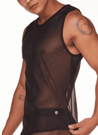 Gigo Mesh Tank Black