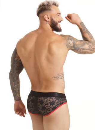 Gigo Vibrant Lace Brief Black